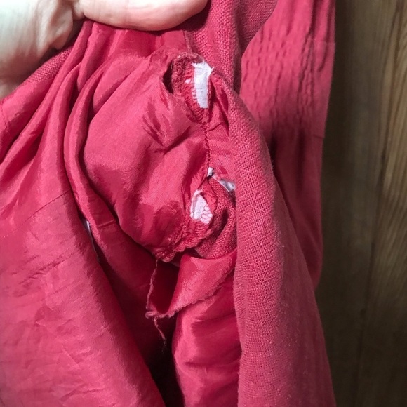 Charles Nolan Linen Dress Pink Red - Picture 8 of 8